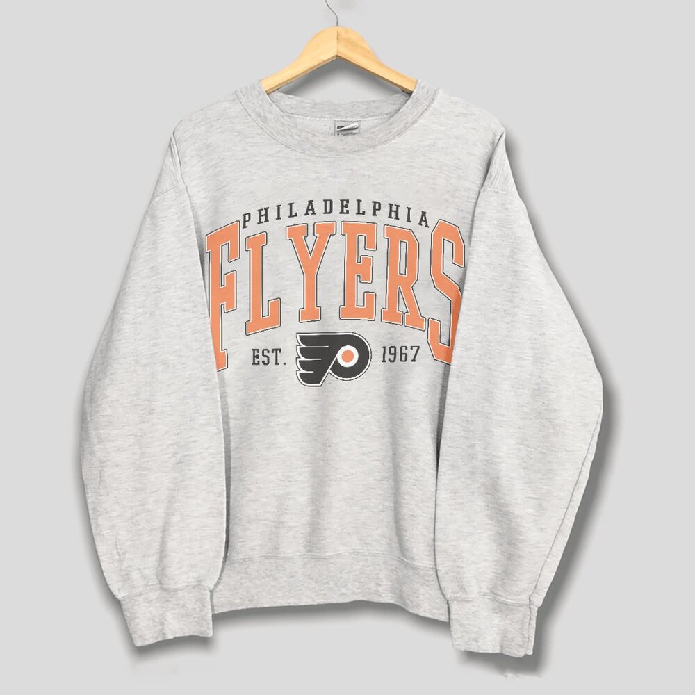 Vintage Philadelphia Flyers Hockey Sweatshirt, Retro NHL Flyers Unisex Shirt Tee